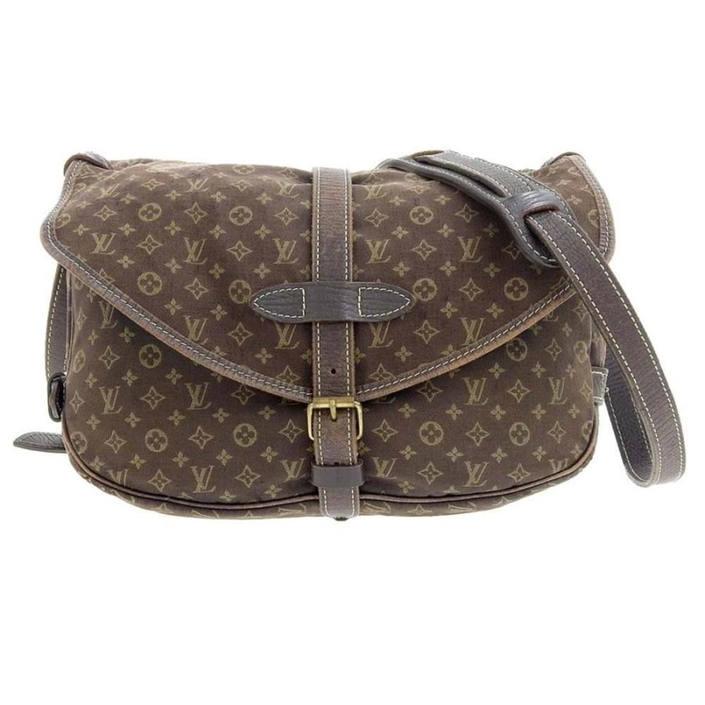 Louis Vuitton Monogram Minilan Saumur 30 Shoulder Bag Ebene